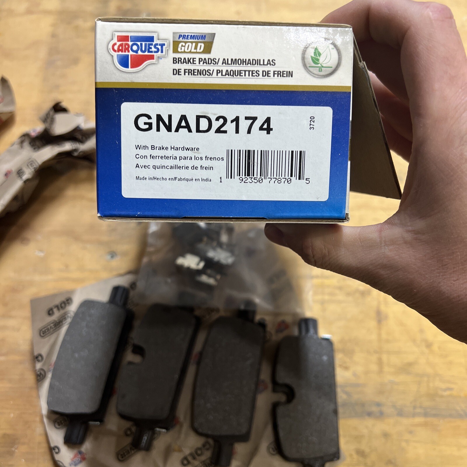 Disc Brake Pad SetPremium Gold Ceramic Rear Brake Pads CARQUEST GNAD2174 for sale online eBay