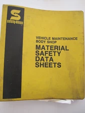 Safety-Kleen Vehicle Maintenance BODY Shop Hazardous Materials Program Book 1993