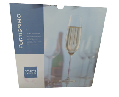 Schott Zwiesel Fortissimo Champagnergläser Set 6 Stück, 240 ml Made in Germany