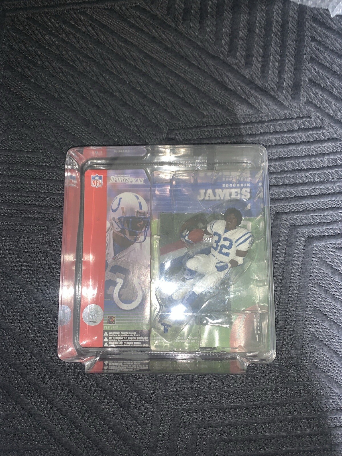 McFarlane NFL Edgerrin James Rare No Helmet! Colts Series 1