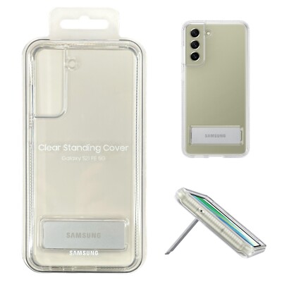Original Genuine SAMSUNG Official Clear Standing Cover Case for Galaxy S21 FE 5G