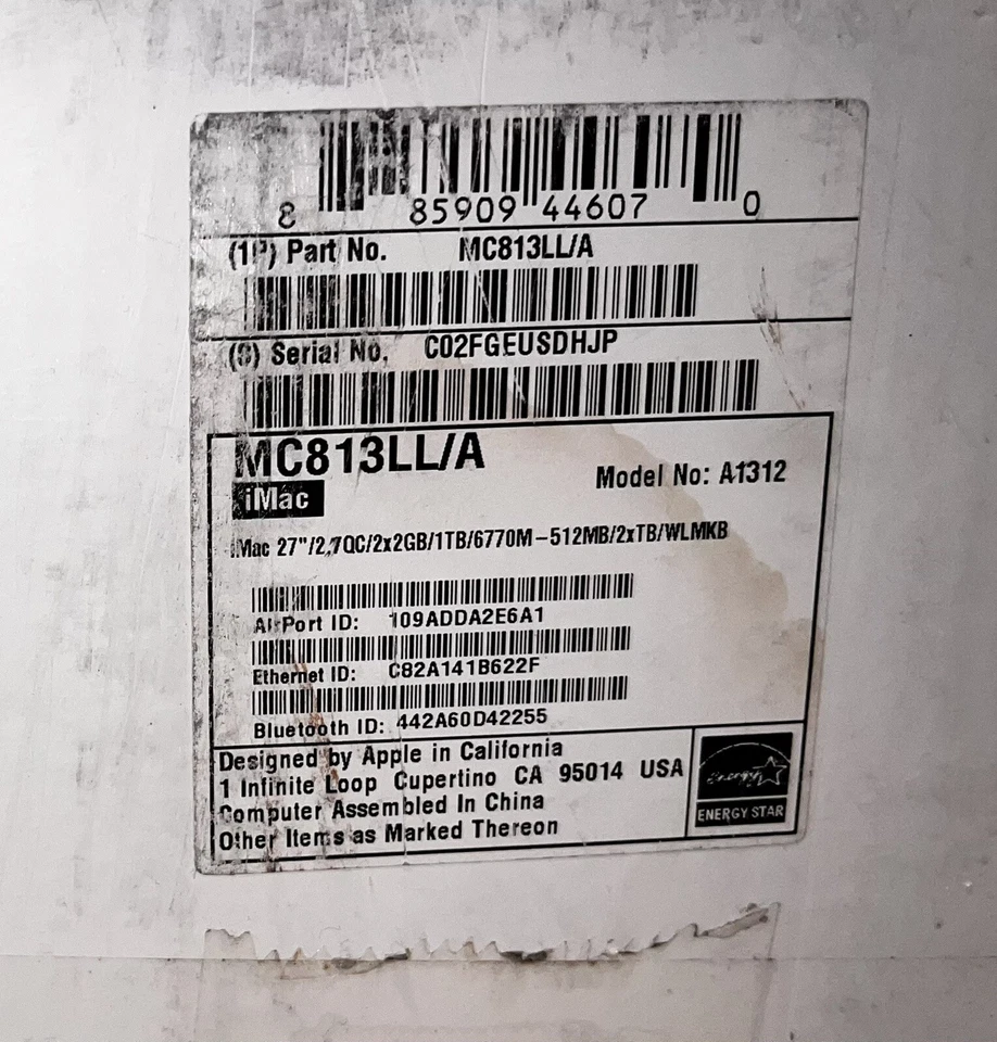 Apple iMac 27" 2011 AMD RADEON HD 5770M (UPGRADED) - Image 4 of 4