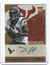 2013 PANINI SCORE HOT ROOKIES DEANDRE HOPKINS SHOWCASE #7 AUTO 12/25 RC SSP