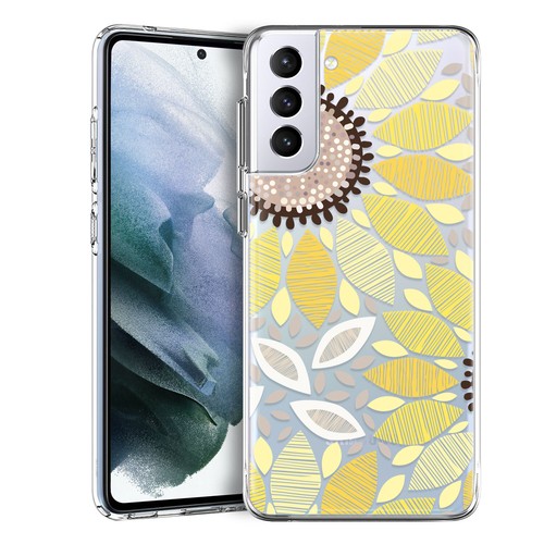 Flower Design Phone Case Clear Soft Cover For Samsung Galaxy S23 S22 S21 FE S24 - Picture 89 of 98