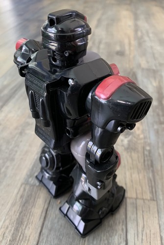 Hap-P-Kid Toy Robot 7" Black And Red - Electronic Walking Action & Eyes Light up - Picture 6 of 7