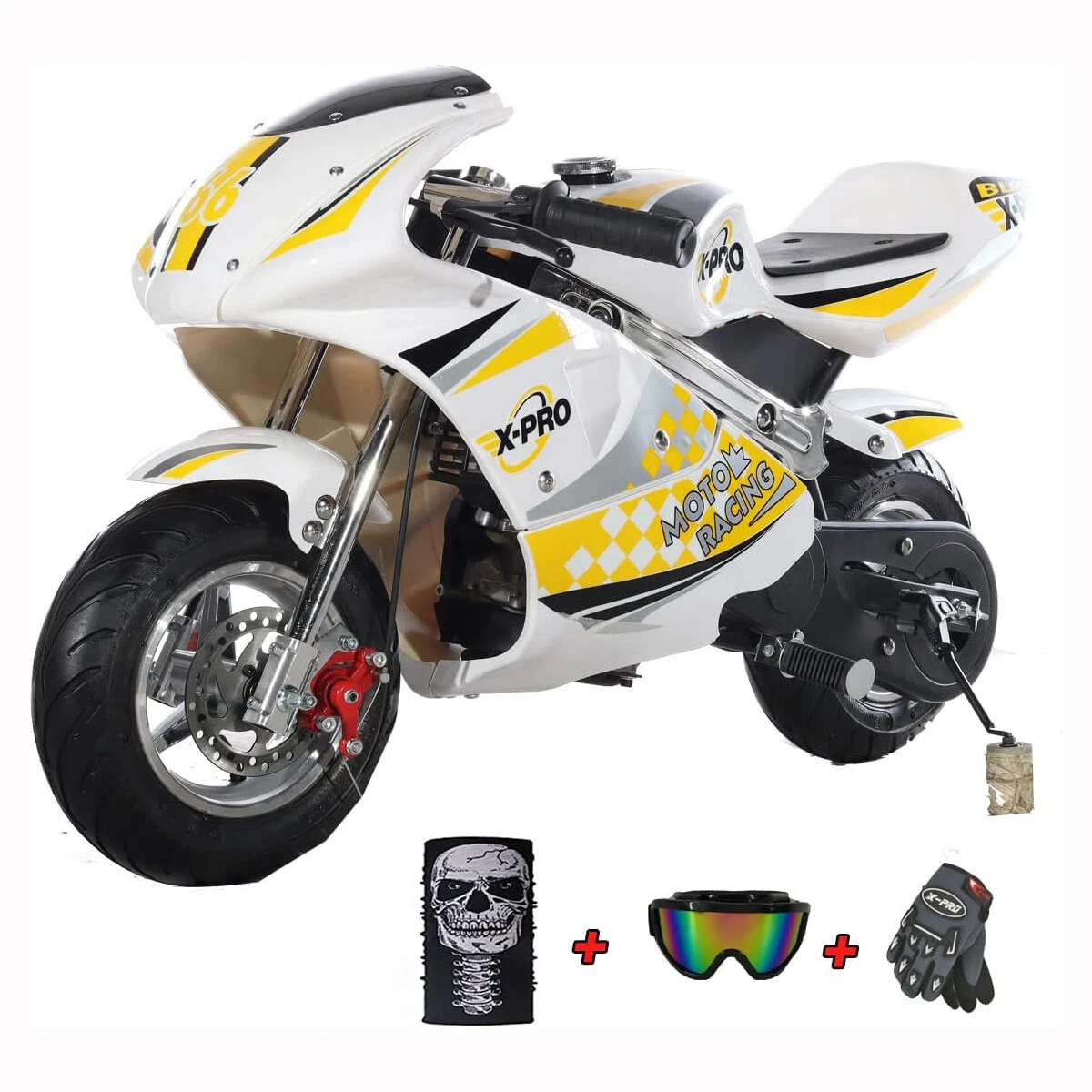 X-PRO 40cc Pocket Bike Gas Powered 4 Stroke Kids Mini Bike Off Road  Motorcycle