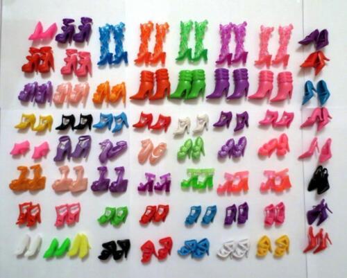 60 Pairs Fashion 11.5" Doll High Heels Shoes Sandals Doll Shoes For 1/6 Doll