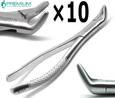 10 Pcs Extraction Forceps 151s Molars Incisors Dental Surgical Instruments
