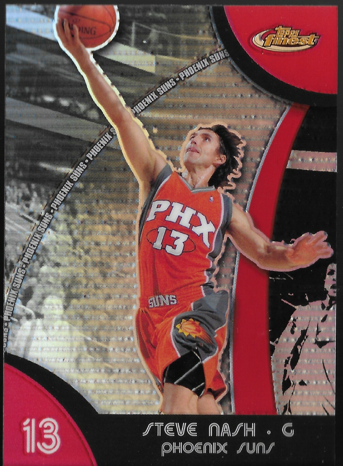 2007-08 Finest Refractor Steve Nash Phoenix Suns parallel card #13