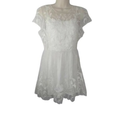 Lovers + Friends White Lace Mini Dress Size S | eBay Lovers + Friends White Lace Mini Dress Size S | eBay