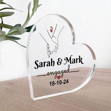 Personalised Engagement Gifts For Couples Congratulations Gift For Friend Family