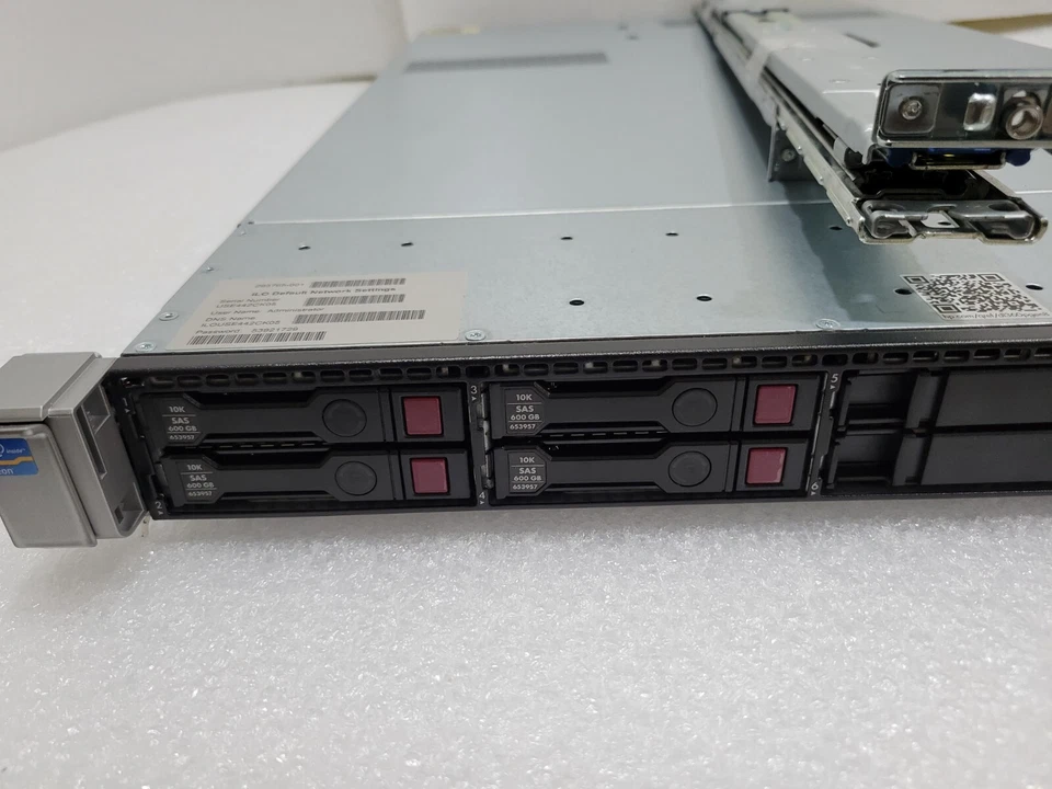 HP Proliant DL360p Gen 8 Xeon E52609 2.40GHZ/2x4GB/4x600GB/DVD - Image 2 of 4