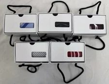 Set of 5 Clever Creations Tie Sets: Ties with Handkerchief and Cufflinks