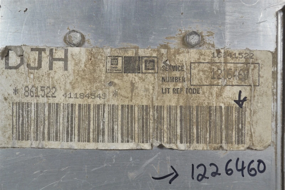 Unidad de control del motor 1226460 Buick Skyhawk 1984-1985 1,8 L módulo ECU 1A3 581 B6 Foto 3 de 4