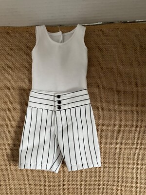 Tonner/Effanbee St.John BASIL, Matt 17'' Vinyl DOLL T-SHIRT & Striped SHORTS SET