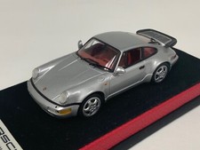 1/43 Minichamps Porsche 911 Turbo  (964) Silver Leather base.   A1114