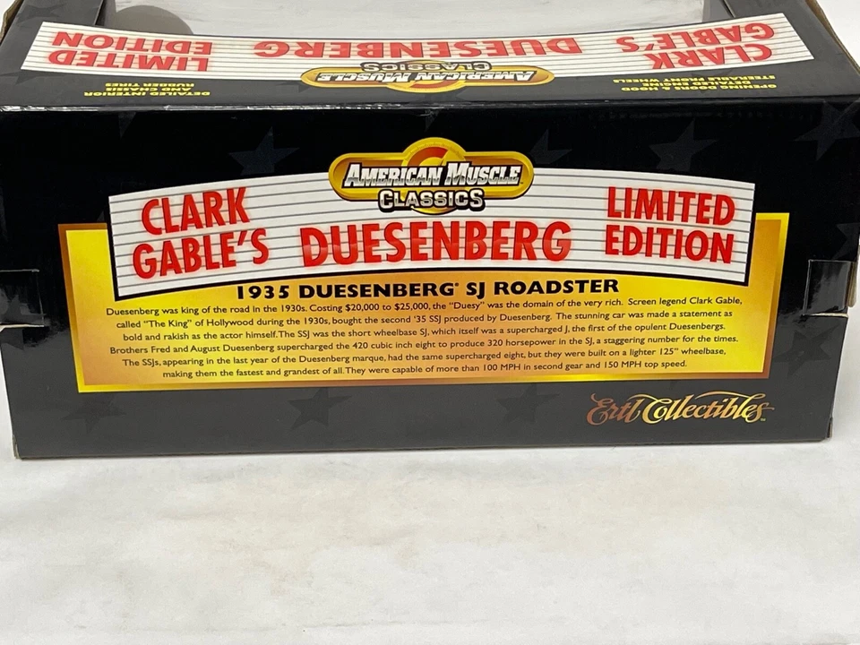 1/18 ERTL American Muscle Classic Duisenberg of Clark Gable from 1935 JD370 - Image 4 of 4