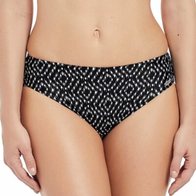 Fantasie Byron Bay Bikini Slip Gr. XXL 18 20 2XL Mid Rise Schwarz Schwimmen 6441 Neu