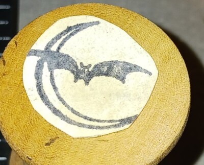 Spooky moon and back, halloween, wooden thread spool, unknown maker , wood,B917