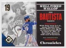 2017 Panini Chronicles Gold Jose Bautista 302/999 Toronto Blue Jays #98