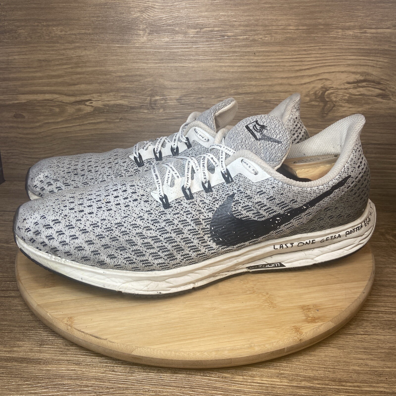 Nike Nathan Bell Air Zoom Pegasus 35 AT9977-101 Gray Running Shoes Men’s  Sz 12