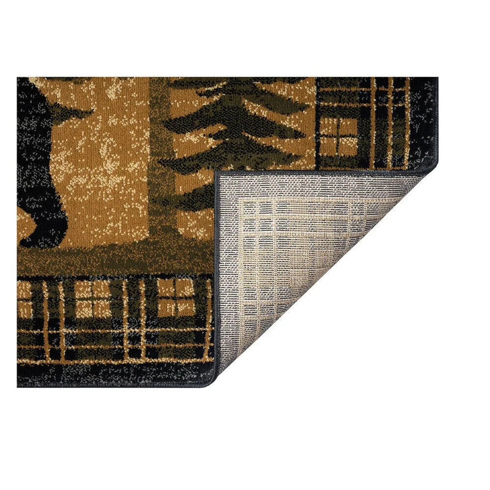 Alfombra de cabina 8x10 (7'10" x 9'10") Bear Pine Forest Lodge **ENVÍO GRATUITO** Foto 4 de 4