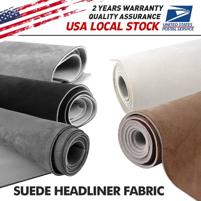 60'' Headliner Fabric Foam Backed Auto Roof Liner Repair Upholstery Suede