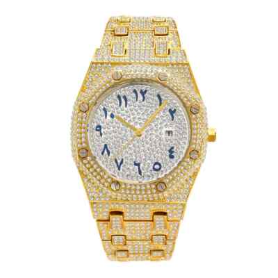  New Iced Out Diamond Watch Silver, Gold, Rose Gold FREE SHIPPING [DE]