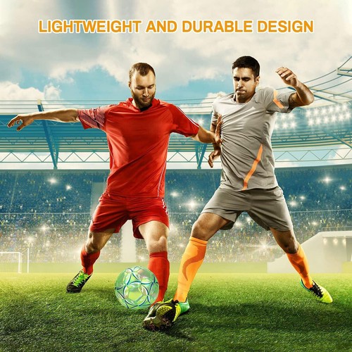 New Reflective Soccer Ball Night Glow in the Dark Football For Training Xmas Gif - Picture 16 of 19