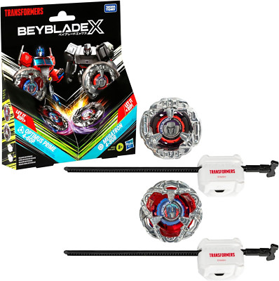 Beyblade X Transformers Collab Optimus Prime 4-60P Vs. Megatron 4-80B Multipack 
