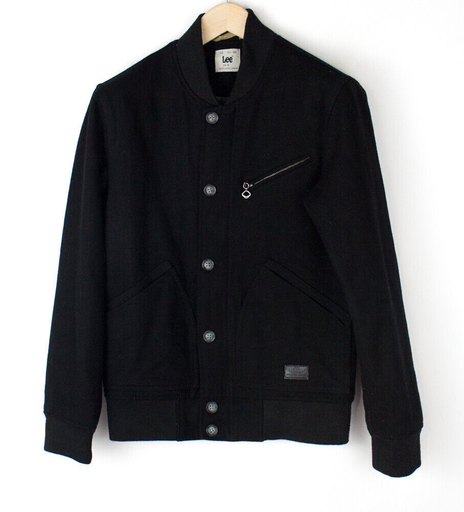 Lee Mens 65% Wool Bomber Varsity Jacket Coat Size S