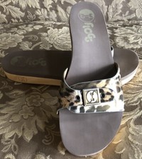 Flogg NIKITA Wooden Vintage Inspired Slide Platform Sandals Women Sz 8.5 M