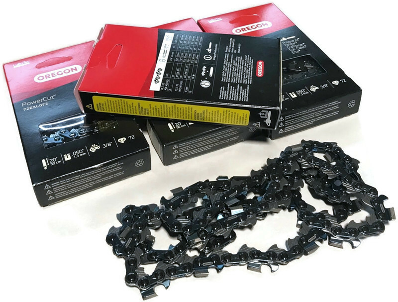 4 Pack Oregon 20" Chainsaw Chain 72EXL072G 3/8 050 72 Drive Link 33 RS