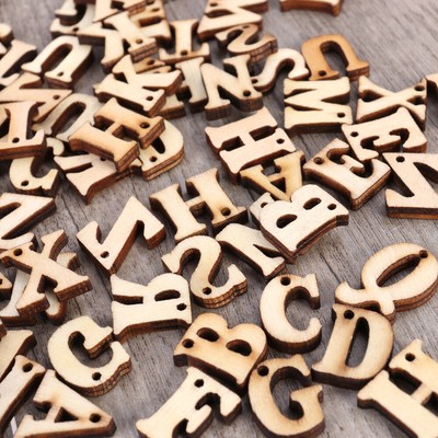 lettere fori dischi grezzo ritagli rosenice