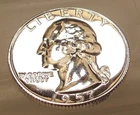 1957 Choice / Gem Proof Quarter 90%   Blazing Mirrored Surfaces #419 - 15