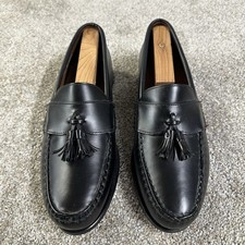 ALLEN EDMONDS Men  s Grayson Black LEATHER Tassel Loafers Dress Shoes SZ 11 D