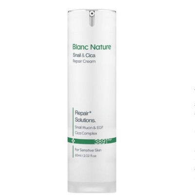 Blanc Nature Snail Trace Cream with High Concentration Cica 60ml