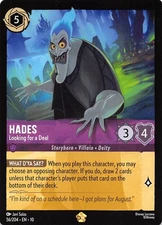Hades Looking for a Deal 56/204 Whispers in the Well Disney Lorcana 001506