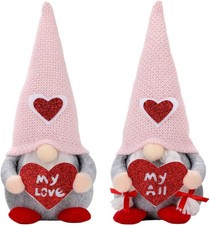 Valentine's Day Gnome Plush,Valentine Couple Plush Gnomes Decorations for Home,