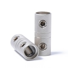 2 PCS crimp wire connector 4 Gauge Wire Couplers Audio Car Brass Terminal Butt