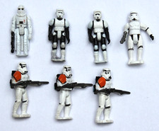 Star Wars MICRO MACHINES Action Fleet - 7x Imperial Troopers (Galoob 1996), lose