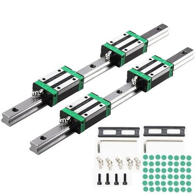 HGR20 Linear Rail 2PCS 600mm with 4PCS HGH20CA Sliding Blocks CNC Router DIY Ap