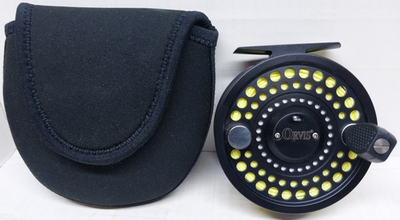 タイムセールOrvis FlyRodAll Rounder 8ft3in #7 Orvis DXR 7/8 Fly Reel Anti-Reverse w/ Line and Case *New, No Box