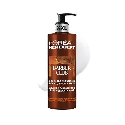   Loreal Men Expert BARBER CLUB Bartshampoo 3 in 1 Bart Gesicht Haar XXL 400ml  