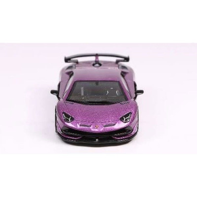 Hs002-04 1/64 Lamborghini Aventador Svj Viola 30Th Diecast Minicar