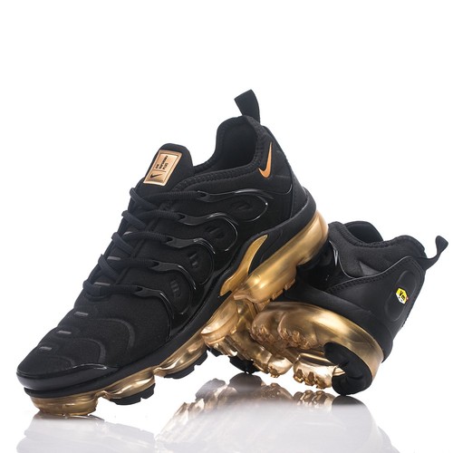 Nike Air VaporMax TN Plus Negro Dorado Hombre’s Talla Tenis Zapatos para Correr - Imagen 3 de 17