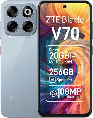 ZTE Blade V70 Smartphone 4G LTE Android 6,7Zoll 256GB 108MP Stardust Gray B-WARE
