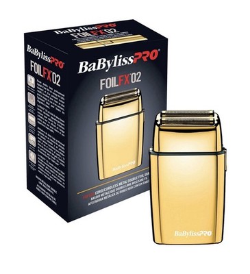 BaByliss PRO  FOIL FX02  Cordless Metal GOLD Double Foil Shaver FXFS2G