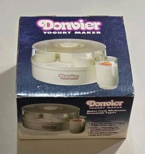 Donvier Electronic Yogurt Maker Home Use 7 Jars Never Used Open Box 1.2L 837415