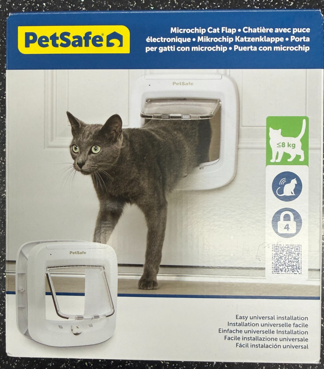 PetSafe PPA19-16145 Microchip 4 Way Lock Energy Efficent Pet Door Flap